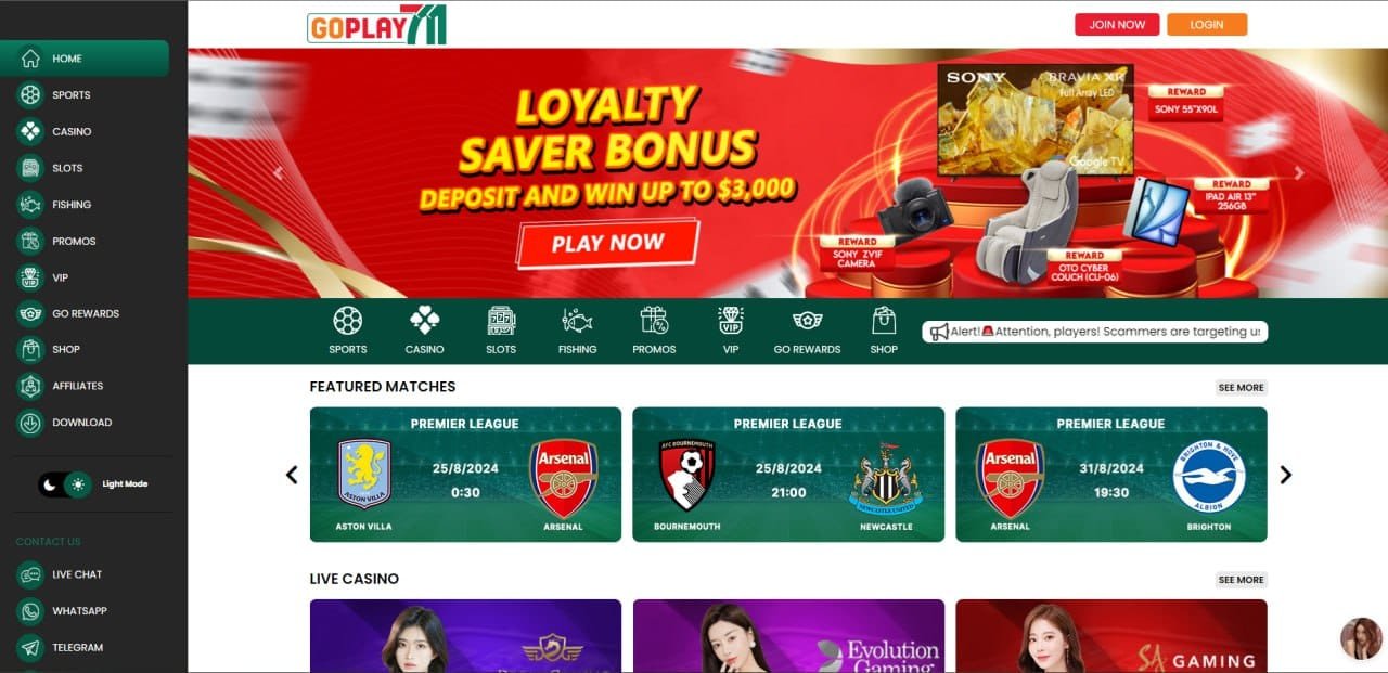 Goplay711 Homepage