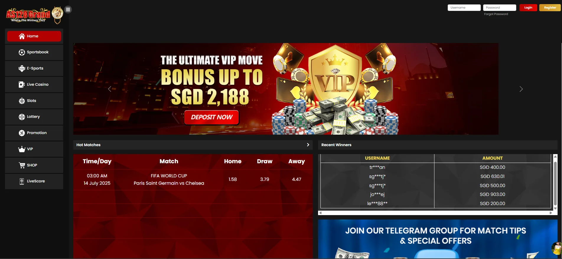 as128 grand homepage