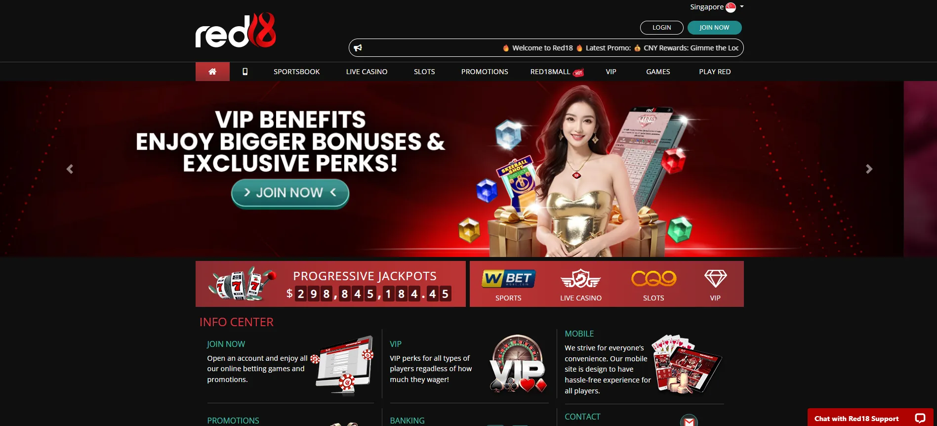red18 homepage